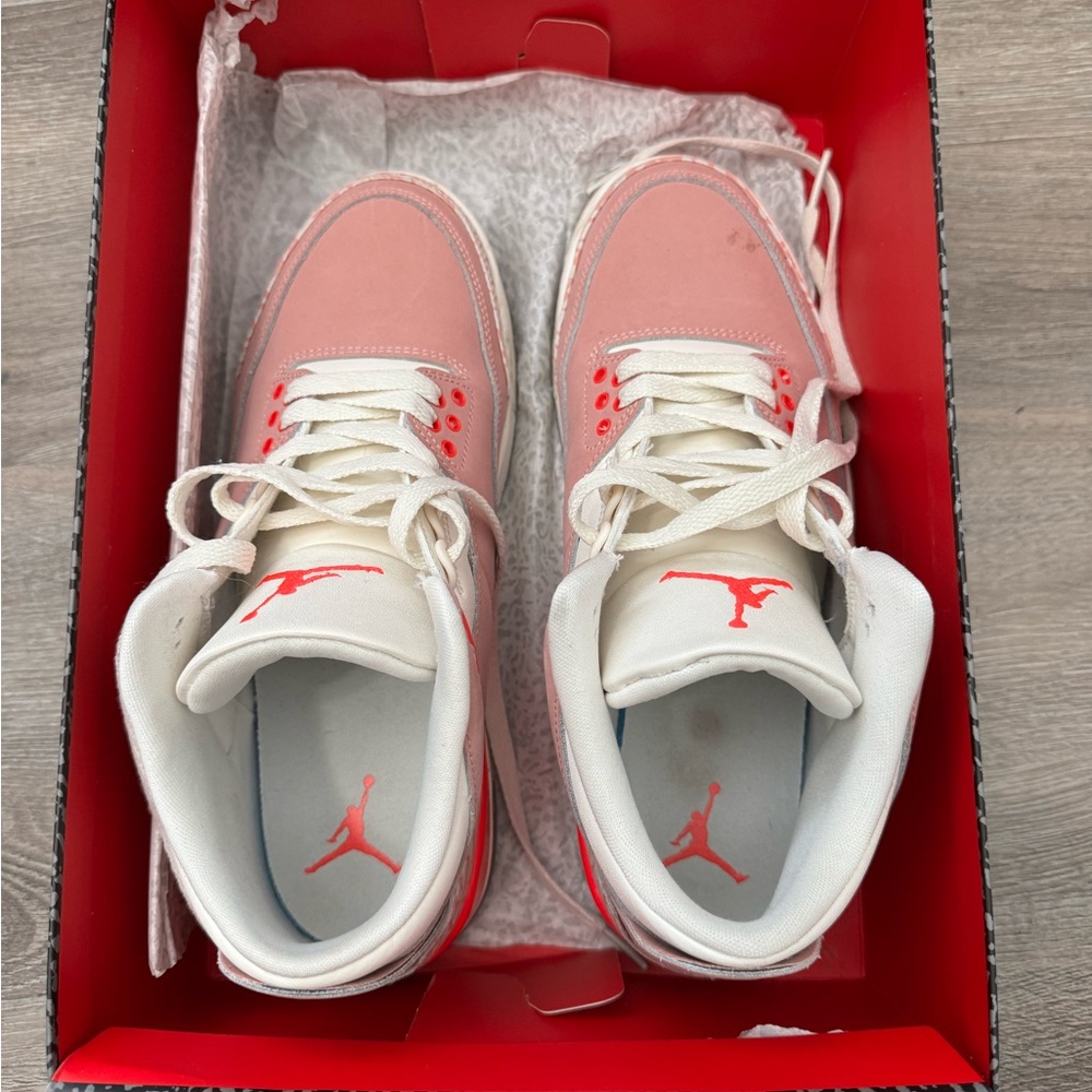 Pink and White Jordan 3 Women’s